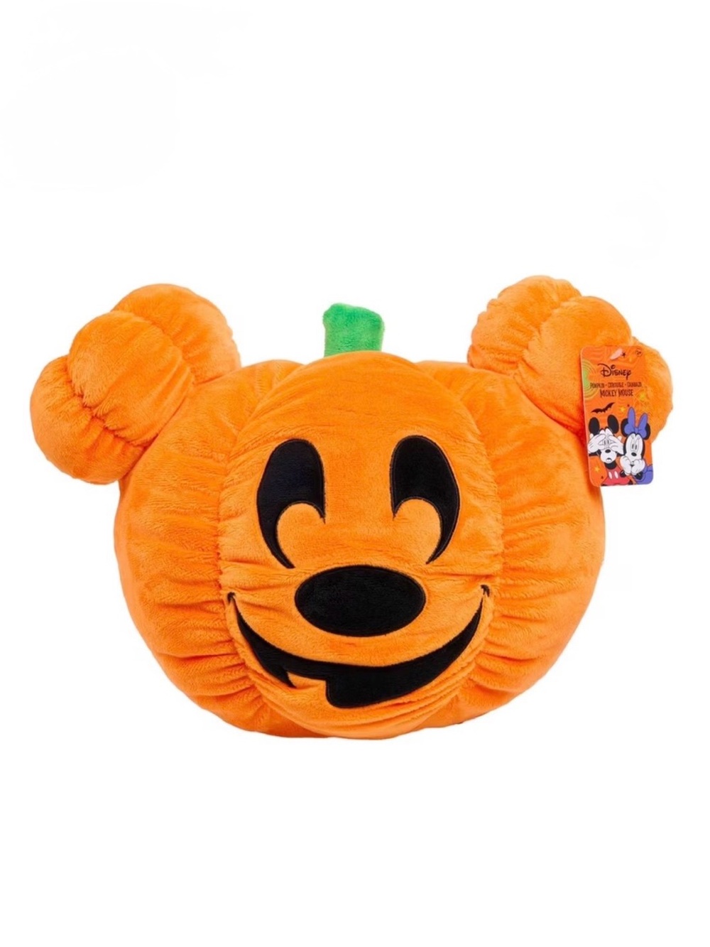 🎃 NWT Disney Mickey Mouse Pumpkin Plush 12” Halloween Jack-O’-Lantern